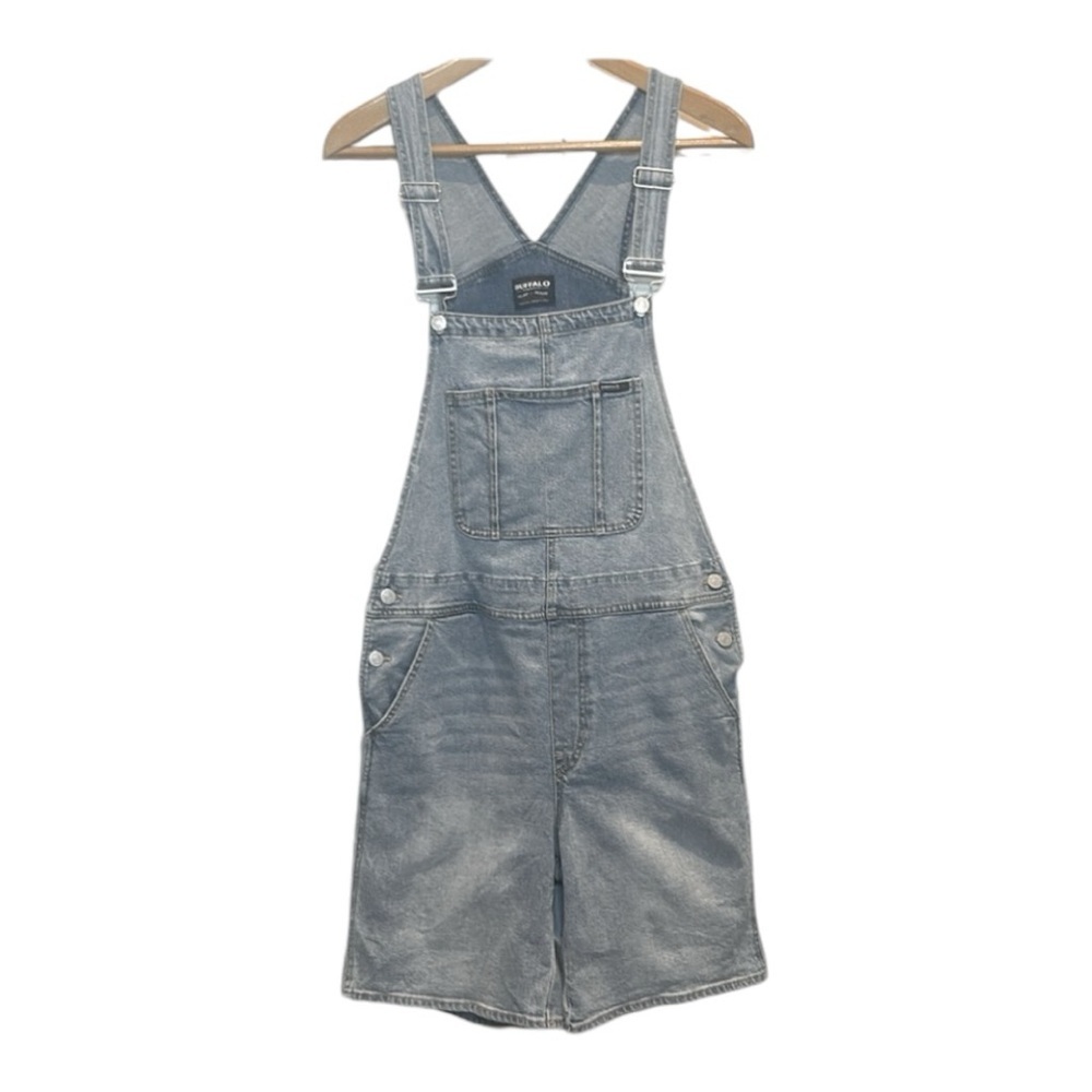 Buffalo David Bitton Denim Short Overalls Shortalls Women’s Size L